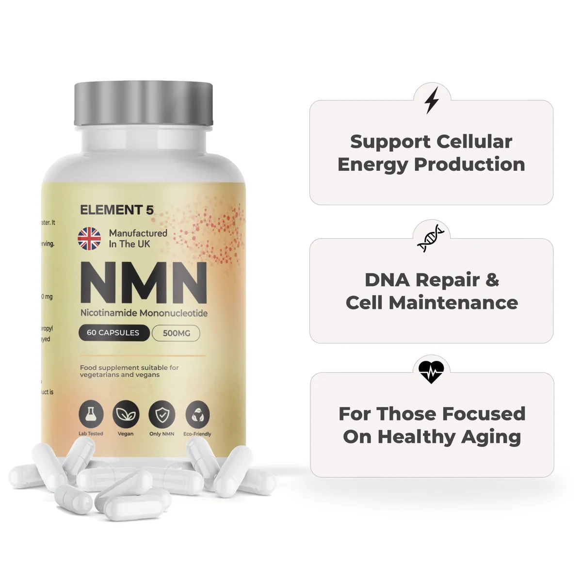 Element 5 NMN capsule supplement product photo