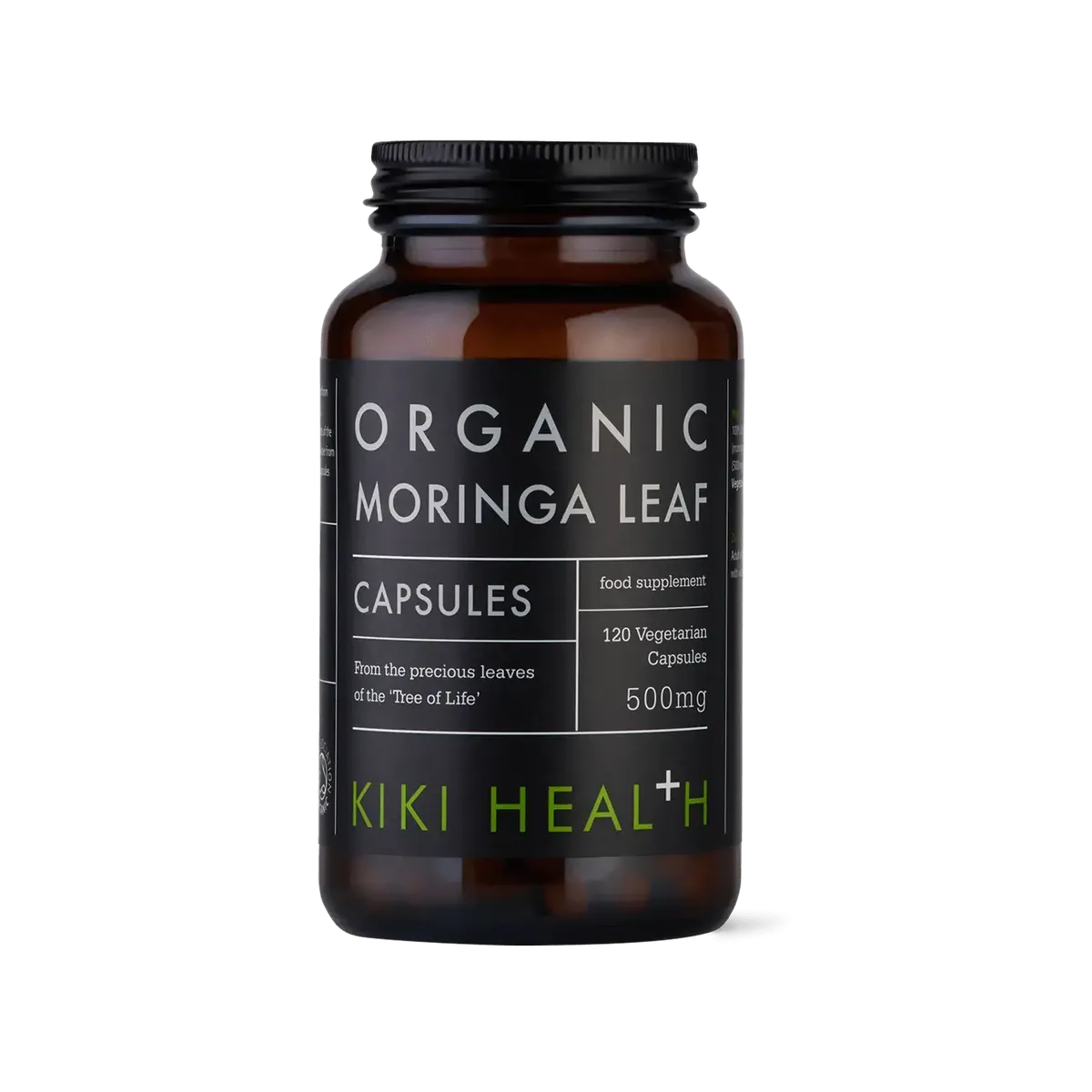 kiki health Moringa Leaf, Organic - 120 Vegicaps capsule supplement product photo