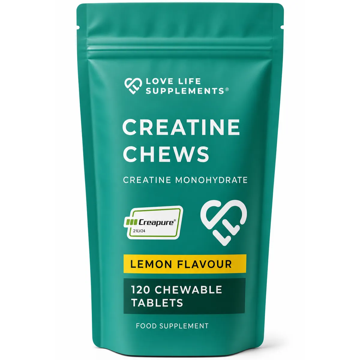 Love Life Supplements Creapure® Creatine Chews tablet supplement product photo
