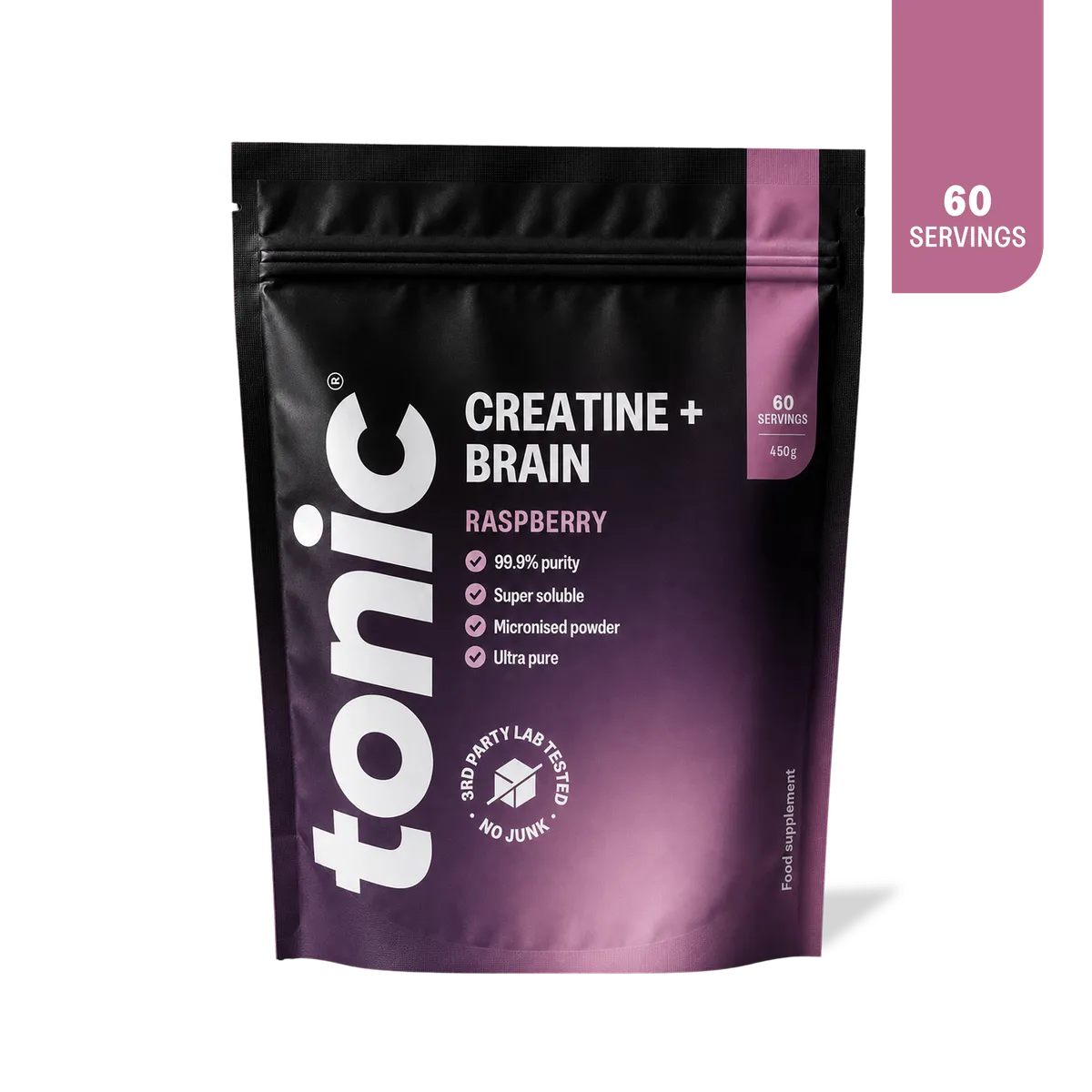Tonic Health Creatine + Brain powder supplement product photo